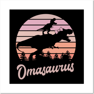 Omasaurus T-Rex Dinosaur Posters and Art